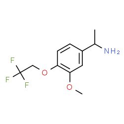 ChemSpider 2D Image | 1-[3-Methoxy-4-(2,2,2-trifluoroethoxy)phenyl]ethanamine | C11H14F3NO2