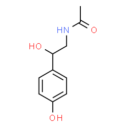 ChemSpider 2D Image | N-[2-Hydroxy-2-(4-hydroxyphenyl)ethyl]acetamide | C10H13NO3