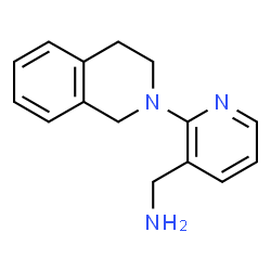 ChemSpider 2D Image | (2-(3,4-dihydroisoquinolin-2(1H)-yl)pyridin-3-yl)methanamine | C15H17N3