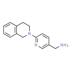ChemSpider 2D Image | (6-(3,4-dihydroisoquinolin-2(1H)-yl)pyridin-3-yl)methanamine | C15H17N3