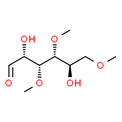 ChemSpider 2D Image | 3,4,6-Tri-O-methyl-D-glucose | C9H18O6