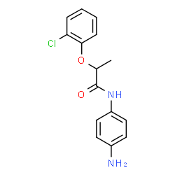 ChemSpider 2D Image | N-(4-Aminophenyl)-2-(2-chlorophenoxy)propanamide | C15H15ClN2O2