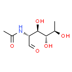 ChemSpider 2D Image | 2-Acetamido-2,6-dideoxy-D-galactose | C8H15NO5
