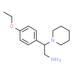 ChemSpider 2D Image | 2-(4-ethoxyphenyl)-2-piperidin-1-ylethanamine | C15H24N2O