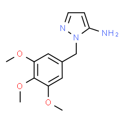 ChemSpider 2D Image | 1-(3,4,5-Trimethoxybenzyl)-1H-pyrazol-5-amine | C13H17N3O3