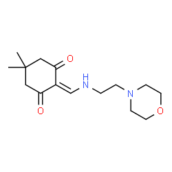 ChemSpider 2D Image | 5,5-Dimethyl-2-({[2-(4-morpholinyl)ethyl]amino}methylene)-1,3-cyclohexanedione | C15H24N2O3