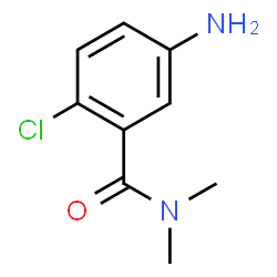 ChemSpider 2D Image | 5-Amino-2-chloro-N,N-dimethylbenzamide | C9H11ClN2O