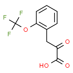 ChemSpider 2D Image | 2-Oxo-3-[2-(trifluoromethoxy)phenyl]propanoic acid | C10H7F3O4