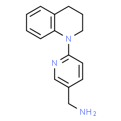 ChemSpider 2D Image | (6-(3,4-dihydroquinolin-1(2H)-yl)pyridin-3-yl)methanamine | C15H17N3