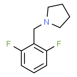 ChemSpider 2D Image | 1-(2,6-Difluorobenzyl)pyrrolidine | C11H13F2N