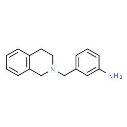 ChemSpider 2D Image | 3-(3,4-Dihydro-2(1H)-isoquinolinylmethyl)aniline | C16H18N2