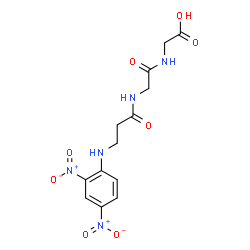 ChemSpider 2D Image | N-(2,4-Dinitrophenyl)-beta-alanylglycylglycine | C13H15N5O8
