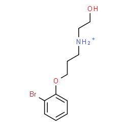 ChemSpider 2D Image | 3-(2-Bromophenoxy)-N-(2-hydroxyethyl)-1-propanaminium | C11H17BrNO2