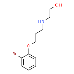 ChemSpider 2D Image | 2-{[3-(2-Bromophenoxy)propyl]amino}ethanol | C11H16BrNO2