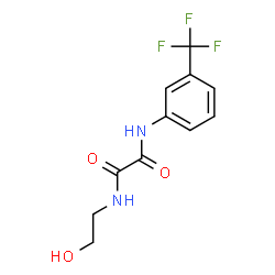 ChemSpider 2D Image | N-(2-Hydroxyethyl)-N'-[3-(trifluoromethyl)phenyl]ethanediamide | C11H11F3N2O3