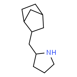 ChemSpider 2D Image | 2-(Bicyclo[2.2.1]hept-2-ylmethyl)pyrrolidine | C12H21N