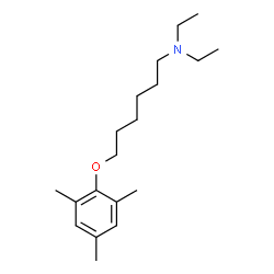 ChemSpider 2D Image | N,N-Diethyl-6-(mesityloxy)-1-hexanamine | C19H33NO