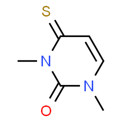ChemSpider 2D Image | 1,3-Dimethyl-4-thioxo-3,4-dihydro-2(1H)-pyrimidinone | C6H8N2OS