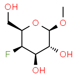 ChemSpider 2D Image | Methyl 4-deoxy-4-fluoro-beta-D-galactopyranoside | C7H13FO5