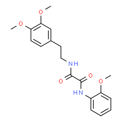 ChemSpider 2D Image | N-[2-(3,4-Dimethoxyphenyl)ethyl]-N'-(2-methoxyphenyl)ethanediamide | C19H22N2O5