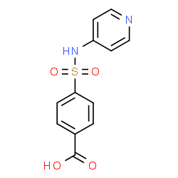 ChemSpider 2D Image | 4-(4-Pyridinylsulfamoyl)benzoic acid | C12H10N2O4S