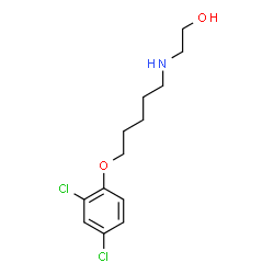 ChemSpider 2D Image | 2-{[5-(2,4-Dichlorophenoxy)pentyl]amino}ethanol | C13H19Cl2NO2