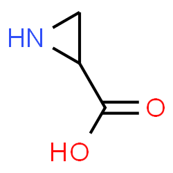 ChemSpider 2D Image | 2-Aziridinecarboxylic acid | C3H5NO2