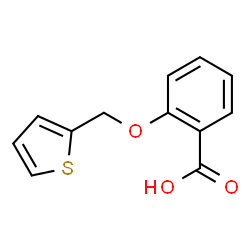 ChemSpider 2D Image | 2-(2-Thienylmethoxy)benzoic acid | C12H10O3S