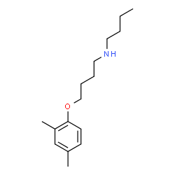 ChemSpider 2D Image | N-Butyl-4-(2,4-dimethylphenoxy)-1-butanamine | C16H27NO