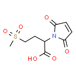 ChemSpider 2D Image | 2-(2,5-dioxo-2,5-dihydro-1H-pyrrol-1-yl)-4-methanesulfonylbutanoic acid | C9H11NO6S