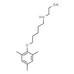 ChemSpider 2D Image | 2-{[5-(Mesityloxy)pentyl]amino}ethanol | C16H27NO2