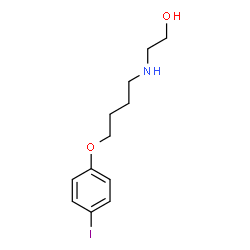 ChemSpider 2D Image | 2-{[4-(4-Iodophenoxy)butyl]amino}ethanol | C12H18INO2