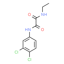 ChemSpider 2D Image | N-(3,4-Dichlorophenyl)-N'-ethylethanediamide | C10H10Cl2N2O2