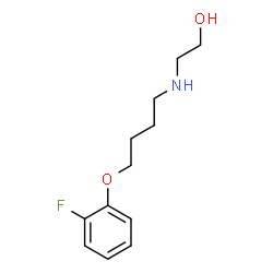 ChemSpider 2D Image | 2-[[4-(2-Fluorophenoxy)butyl]amino]ethanol | C12H18FNO2