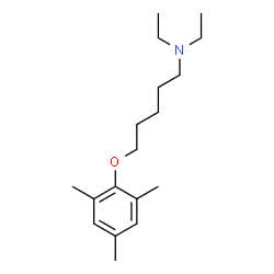 ChemSpider 2D Image | N,N-Diethyl-5-(mesityloxy)-1-pentanamine | C18H31NO