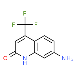 ChemSpider 2D Image | 7-Amino-4-(trifluoromethyl)-2(1H)-quinolinone | C10H7F3N2O