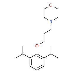 ChemSpider 2D Image | 4-[3-(2,6-Diisopropylphenoxy)propyl]morpholine | C19H31NO2