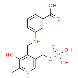 ChemSpider 2D Image | 3-[O-PHOSPHONOPYRIDOXYL]--AMINO-BENZOIC ACID | C15H17N2O7P