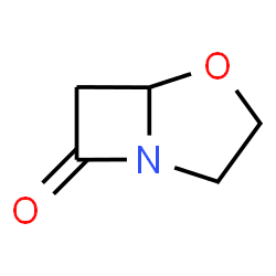 ChemSpider 2D Image | 4-Oxa-1-azabicyclo[3.2.0]heptan-7-one | C5H7NO2