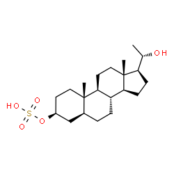ChemSpider 2D Image | (3beta,5alpha,20S)-20-Hydroxypregnan-3-yl hydrogen sulfate | C21H36O5S