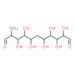 ChemSpider 2D Image | 2-Amino-3,4,5,7,8,9,10-heptahydroxyundecanedial | C11H21NO9