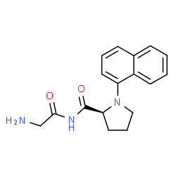 ChemSpider 2D Image | N-(Aminoacetyl)-1-(1-naphthyl)-L-prolinamide | C17H19N3O2