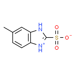 ChemSpider 2D Image | 1H-benzimidazole-2-sulfonic acid, 6-methyl- | C8H8N2O3S