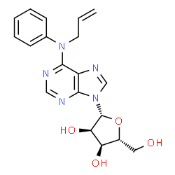 ChemSpider 2D Image | N-Allyl-N-phenyladenosine | C19H21N5O4