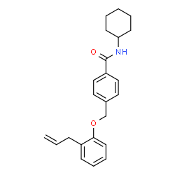 ChemSpider 2D Image | 4-[(2-Allylphenoxy)methyl]-N-cyclohexylbenzamide | C23H27NO2
