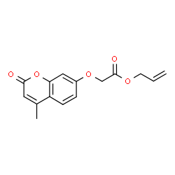 ChemSpider 2D Image | Allyl [(4-methyl-2-oxo-2H-chromen-7-yl)oxy]acetate | C15H14O5