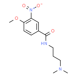 ChemSpider 2D Image | N-[3-(Dimethylamino)propyl]-4-methoxy-3-nitrobenzamide | C13H19N3O4