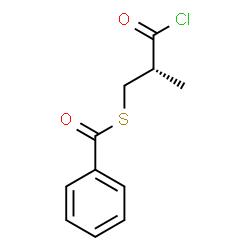 ChemSpider 2D Image | S-[(2R)-3-Chloro-2-methyl-3-oxopropyl] benzenecarbothioate | C11H11ClO2S