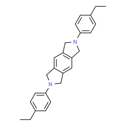 ChemSpider 2D Image | 2,6-Bis(4-ethylphenyl)-1,2,3,5,6,7-hexahydropyrrolo[3,4-f]isoindole | C26H28N2