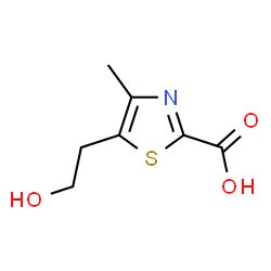 ChemSpider 2D Image | 5-(2-Hydroxyethyl)-4-methyl-1,3-thiazole-2-carboxylic acid | C7H9NO3S